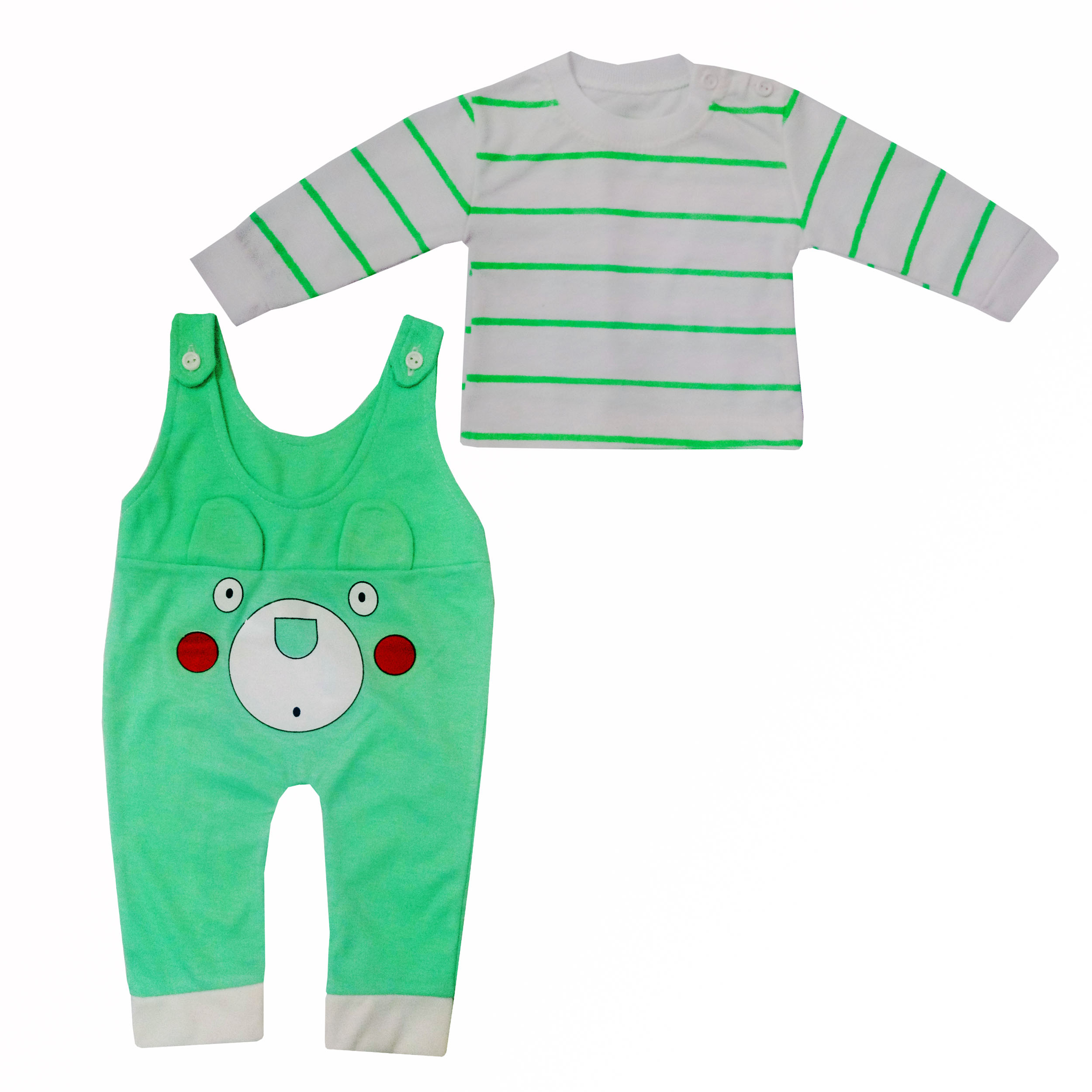 ست تی شرت و سرهمی نوزادی مدل سمور کد 001