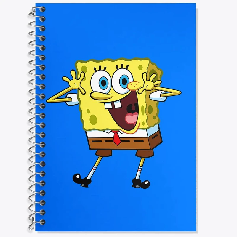 دفتر لغت 50 برگ خندالو مدل باب اسفنجی کد 4751