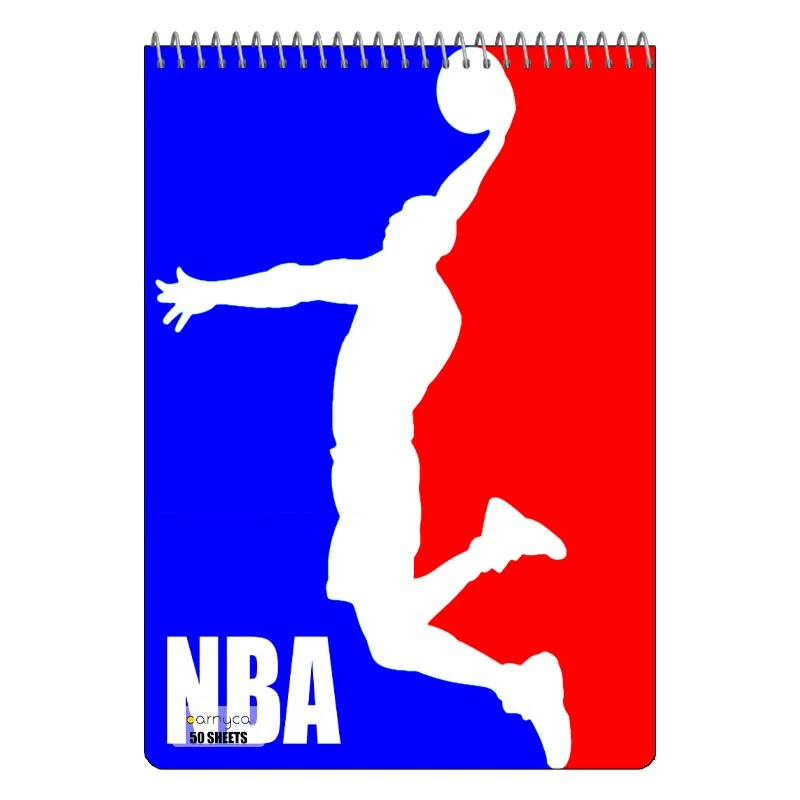 دفتر نقاشی 50 برگ سیمی کارنیکا طرح عاشق بسکتبال Basketball Lover کد 18383