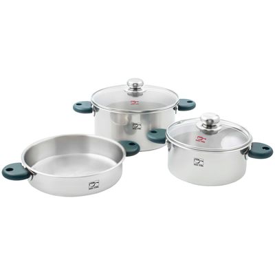 نقد و بررسی سرویس پخت و پز 5 پارچه پارس استیل مدل رایکا سه لایه توسط خریداران