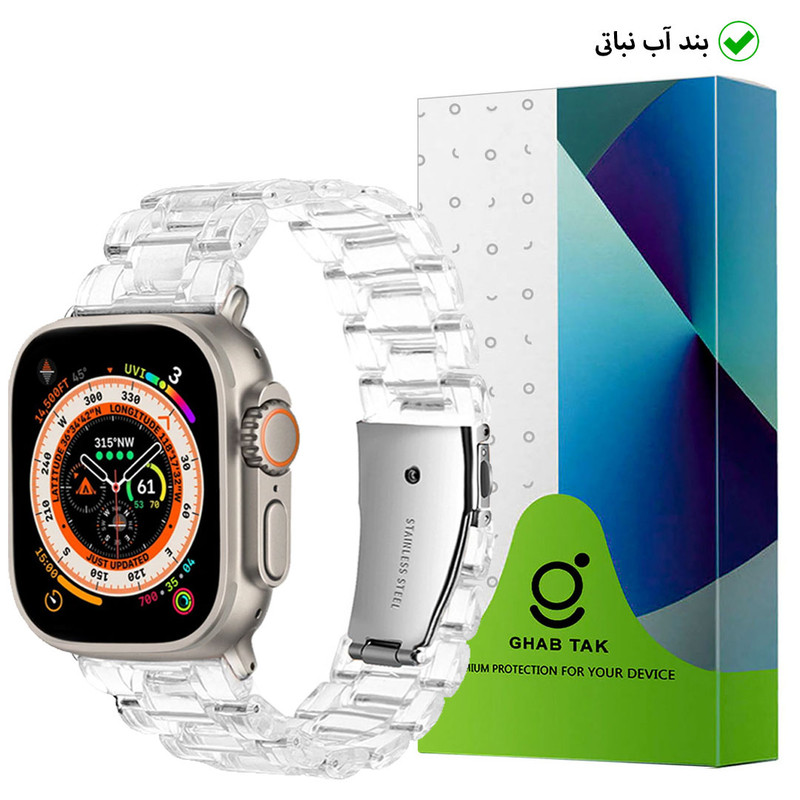 بند قاب تک مدل ABNABATGHT مناسب برای ساعت هوشمند اچ کا HK8 Pro Max 49mm