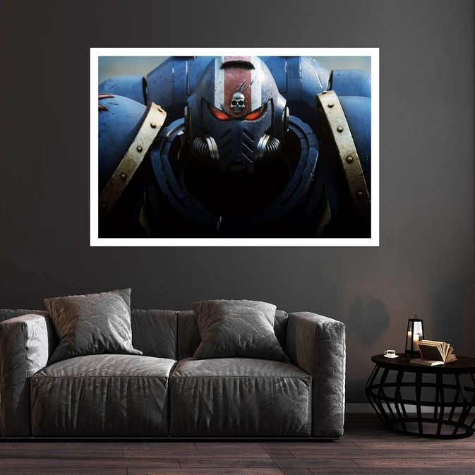 تابلو بکلیت طرح بازی Space Marines 2022  مدل قاب شاسی W-s8902