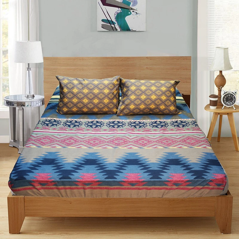 سرویس ملحفه بومرنگ مدل Gelim-120 یکنفره 2 تکه