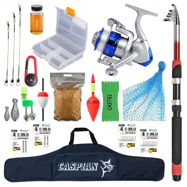 لوازم ماهیگیری مدل ROD 240 –C2000 مجموعه 21 عددی