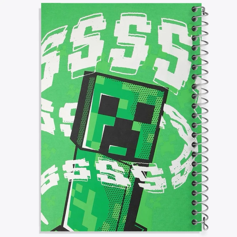 دفتر ژورنال نویسی 50 برگ خندالو مدل نقطه ای طرح ماینکرافت (Minecraft) کد F1217