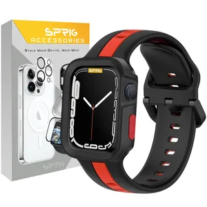 Sprig Dual Color SGK Amizze band suitable for Apple Watch 7/8/9 size 45mm With cover