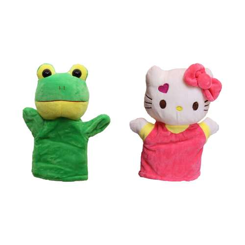 عروسک نمایشی طرح کیتی و قورباغه مدل 1322 بسته 2 عددی