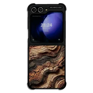 AKAM AMC-WSGZFLIP5-WOOD-1 Cover For Samsung Galaxy Z Flip 5