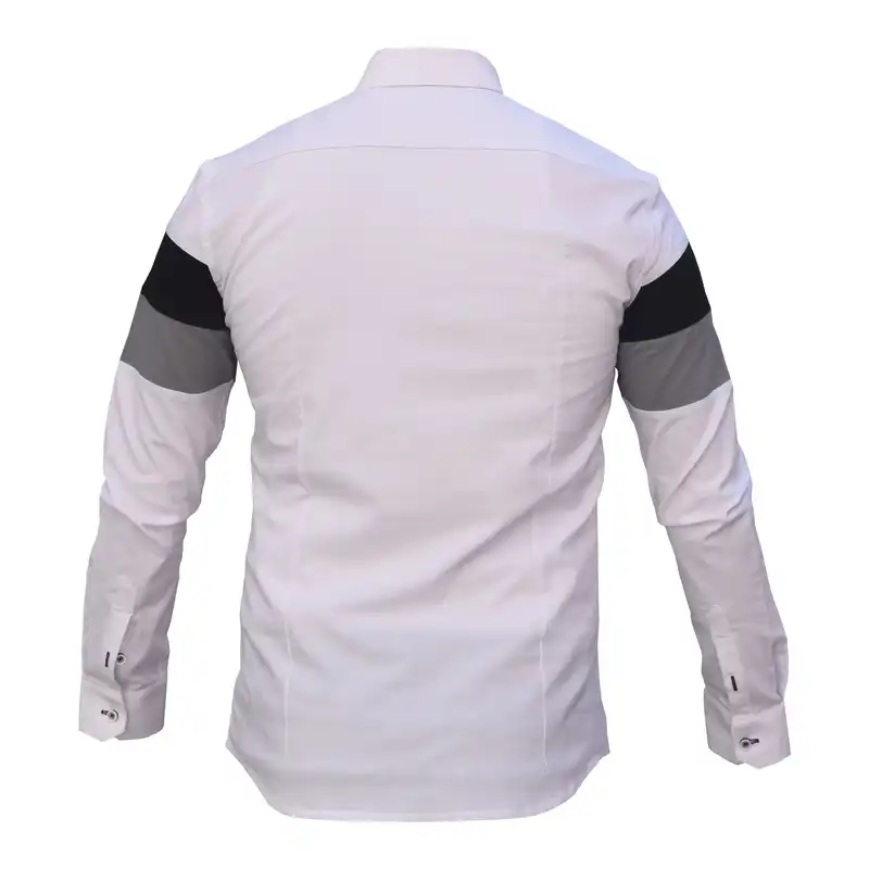 پیراهن آستین بلند مردانه پایتی جامه مدل پرچمی کد 8048934