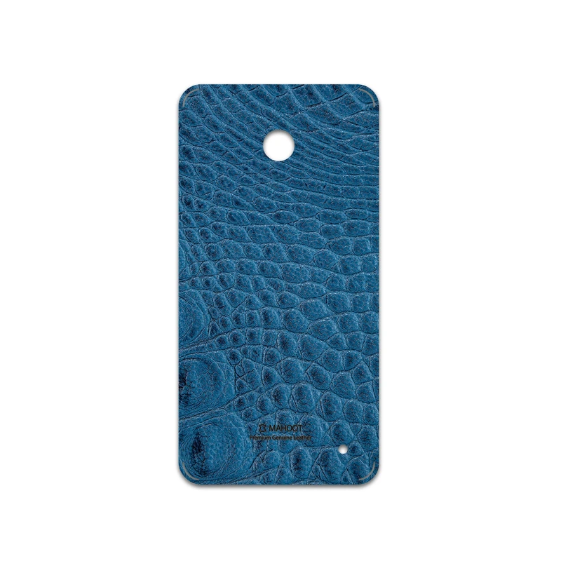 برچسب پوششی ماهوت مدل Blue-Crocodile-Leather مناسب برای گوشی موبایل نوکیا Lumia 630