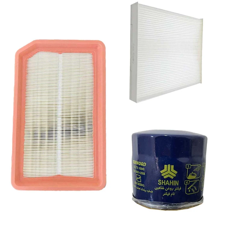 فیلتر روغن تام مدل TW68/X مناسب برای شاهین به همراه فیلتر هوا و کابین