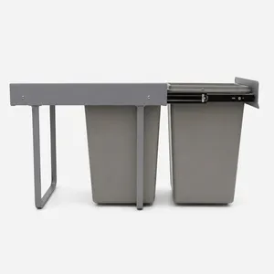 سطل زباله کابینتی مدل دو مخزن گنجایش 24 لیتر