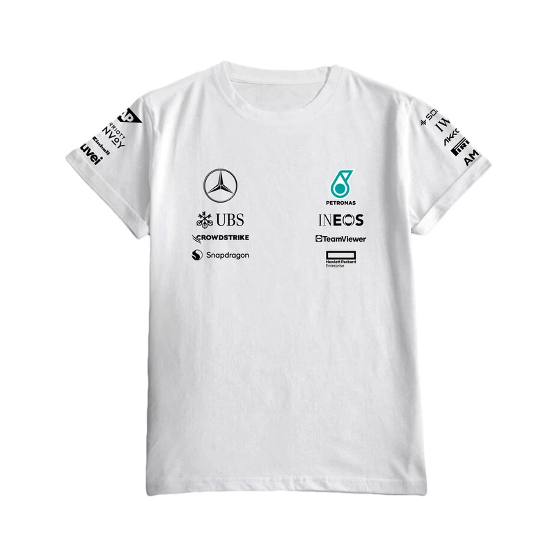 تی شرت آستین کوتاه مردانه طرح بنز ریسینگ کد T-MBAMG-W