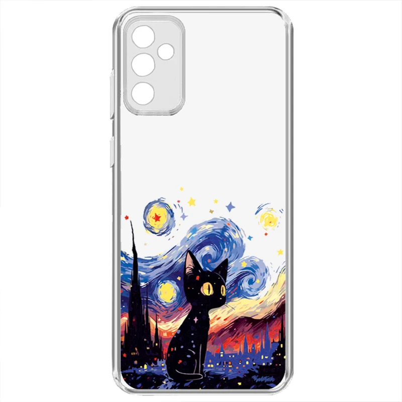 کاور طرح Black Cat مناسب برای گوشی موبایل سامسونگ Galaxy A05s