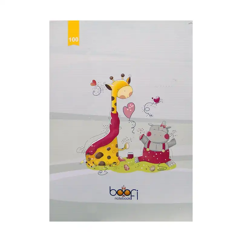 دفتر مشق 100 برگ بوفی مدل K-100 بسته 3 عددی