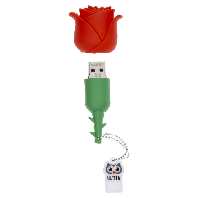 فلش مموری  Usb 2.0 اولتیتا مدل گل رز  ظرفیت 64 گیگابایت