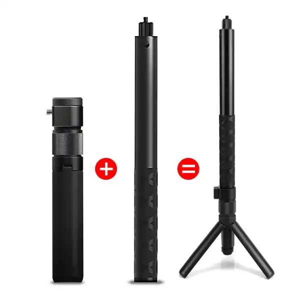 دوربین فیلم برداری ورزشی اینستا 360 مدل one r twin edition به همراه منوپاد و سه پایه