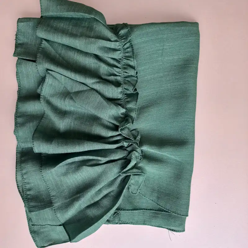 شال زنانه مدل نخی اسلپ ساده دامنی چین دار کد 28