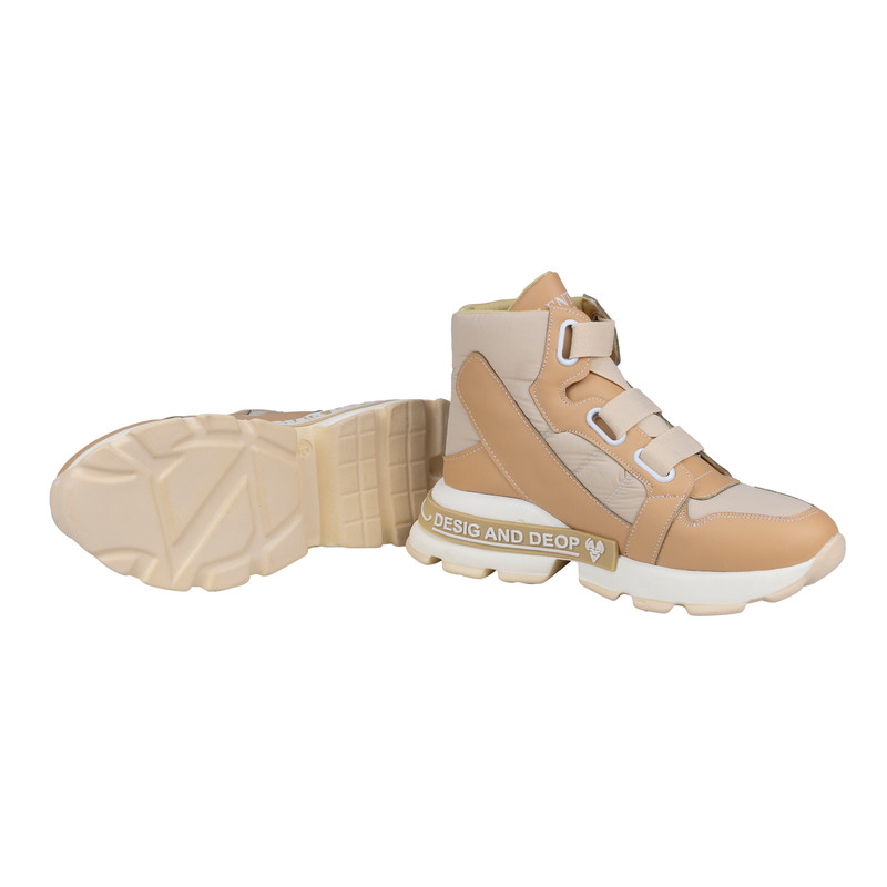 نیم بوت زنانه مدل کاپشنی کشی کد 2260