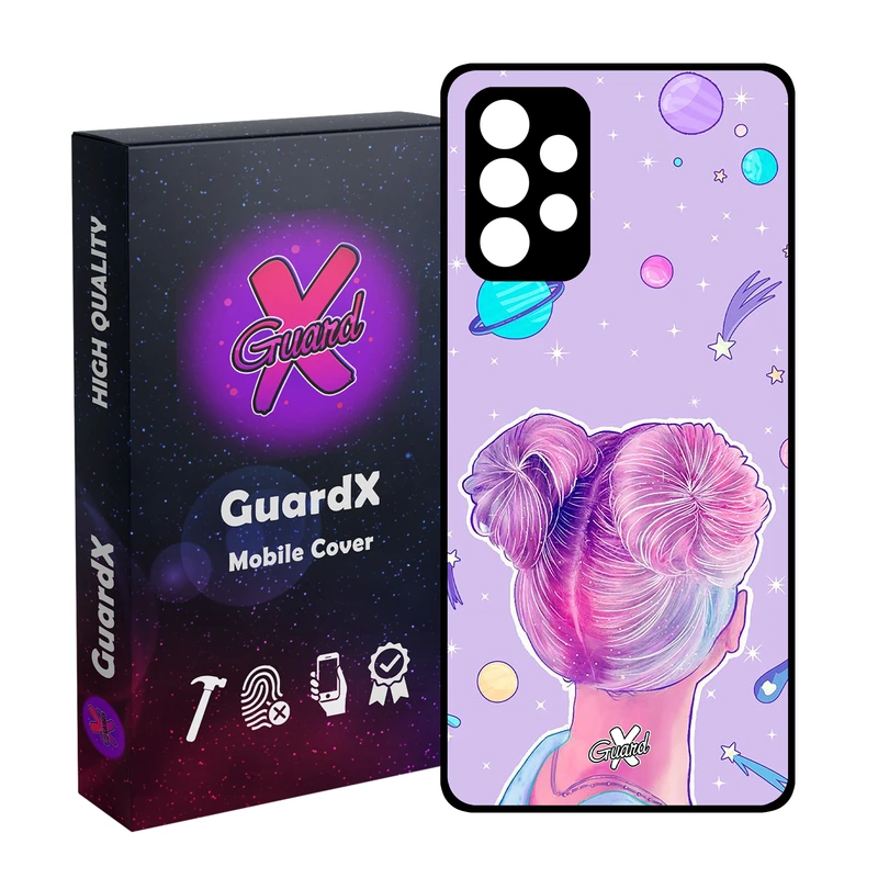 کاور گارد ایکس طرح Girl مدل Glass10112 مناسب برای گوشی موبایل سامسونگ Galaxy A32 4G