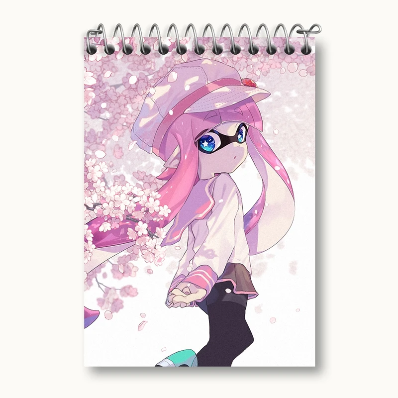 دفتر یادداشت 50 برگ خندالو مدل بازی اسپلاتون (Splatoon) کد 33335