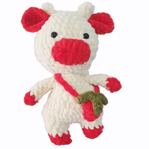 عروسک طرح گاو کد 0001 ارتفاع 28 سانتی متر