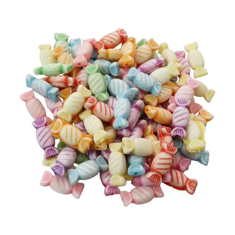 مهره دستبند مدل پاستیلی آبنبات کد MO 249 مجموعه 40 عددی