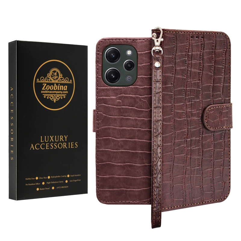 کیف کلاسوری زوبینا مدل Macan مناسب برای گوشی موبایل شیائومی Redmi 12 به همراه بند آویز