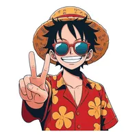 استیکر لپ تاپ پویا مارکت طرح وان پیس کد 3552