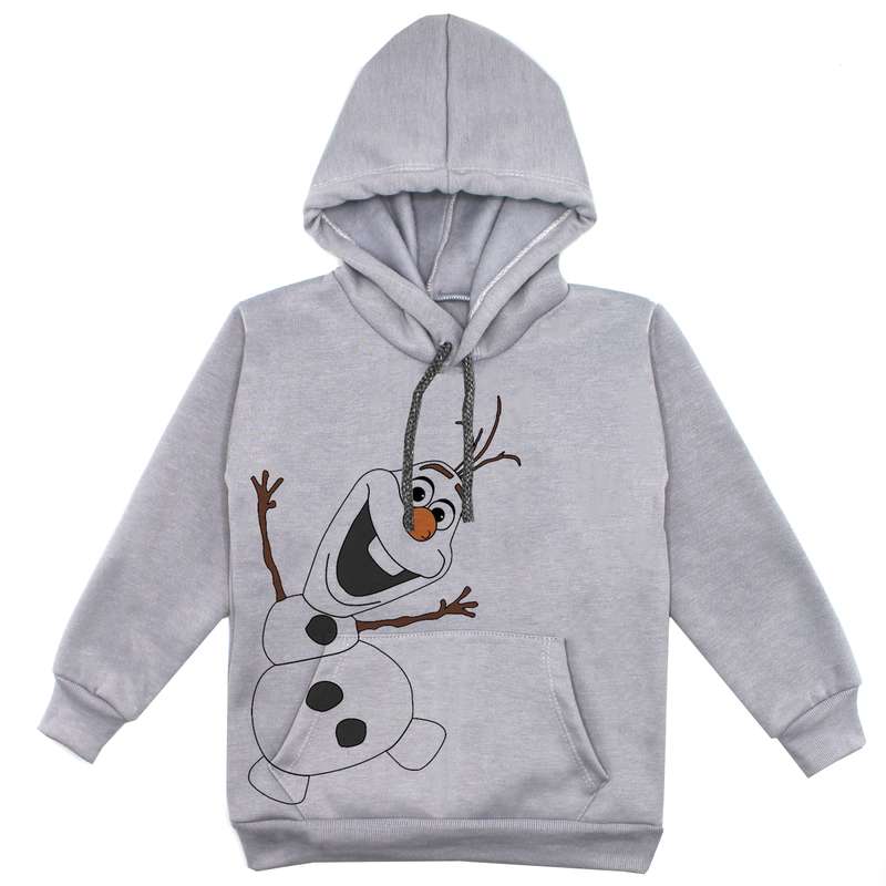 هودی پسرانه مدل آدم برفی F223 رنگ طوسی