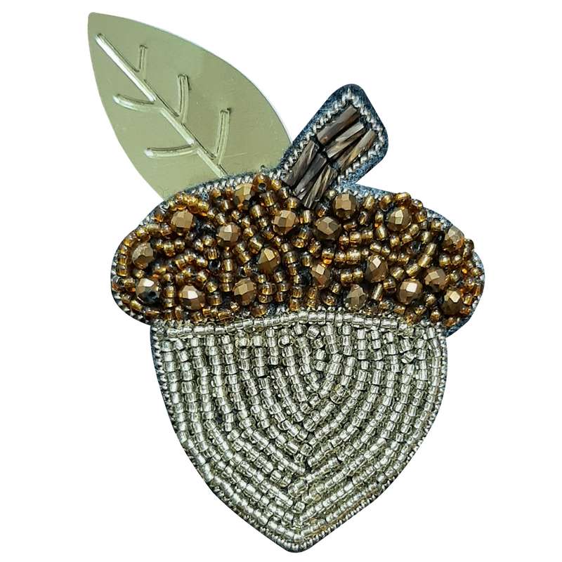 سنجاق سینه زنانه مدل بلوط