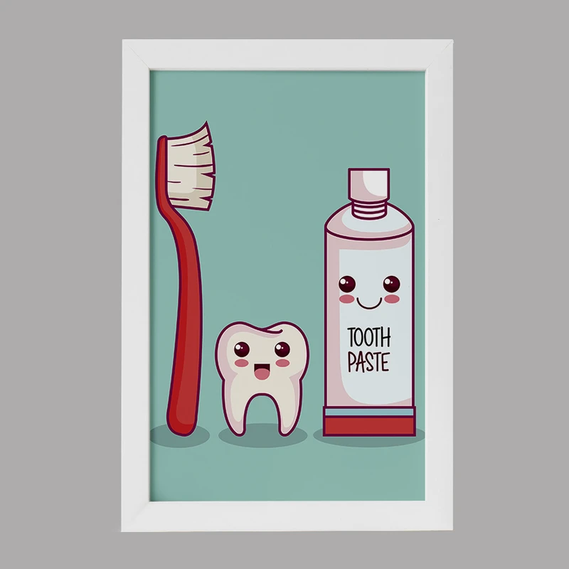 تابلو کودک خندالو مدل دندان و دندان پزشکی کودکانه کد 36698