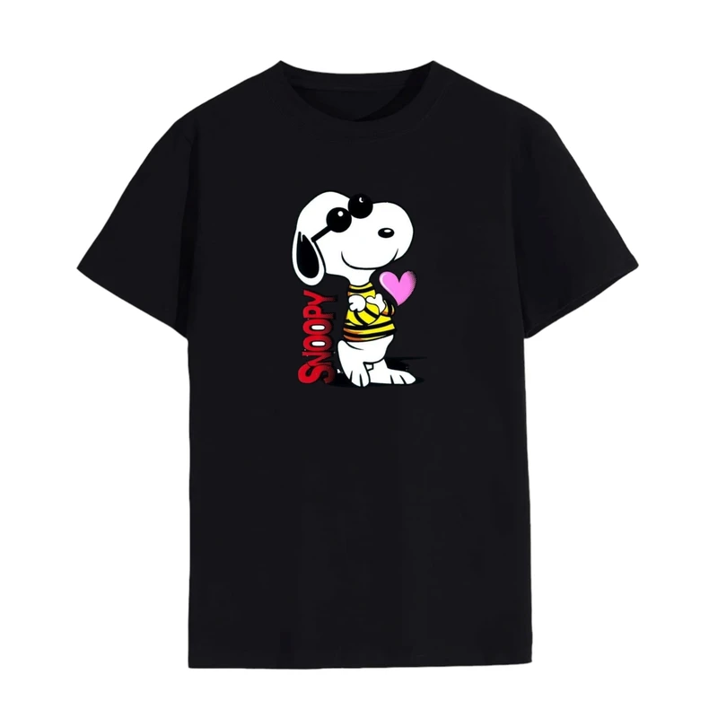 تی شرت لانگ آستین کوتاه زنانه مدل اسنوپی کد 47