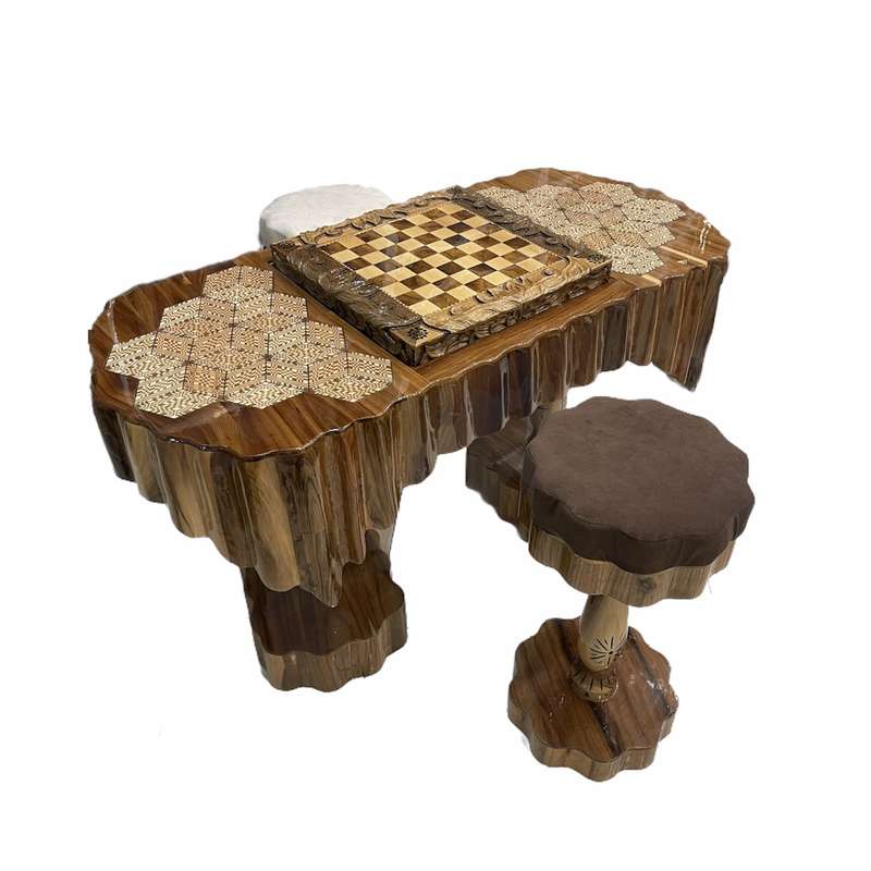 میز و صندلی شطرنج  مدل سه بعدی 