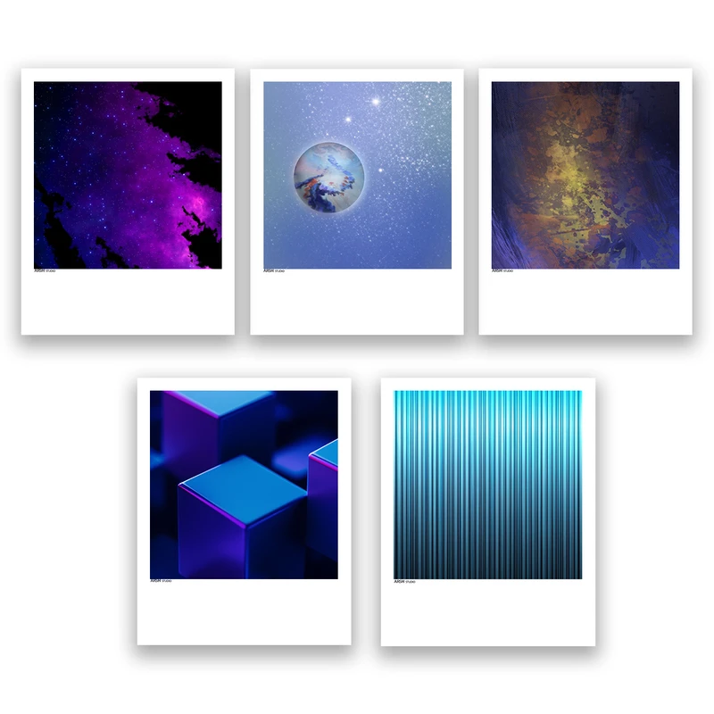 آویز تزیینی عرش مدل فانتزی هنری کد Asa1051 مجموعه پنج عددی