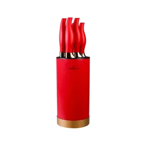 سرویس چاقو آشپزخانه 6 پارچه کاراجا مدل Japanese red