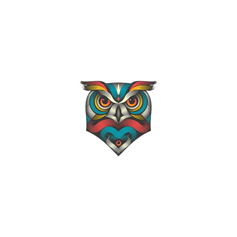  استیکر لپ تاپ لولو طرح جغد کد A48