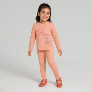 Madar 0060-24 Long Sleeve T-Shirt And Pants Set For Girls