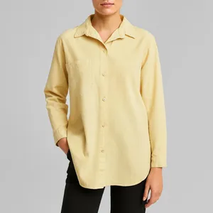 شومیز آستین بلند یقه برگردان زنانه مدل MDSS-AU5020