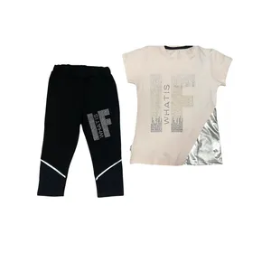 ست تی شرت و شلوار دخترانه مدل نگین