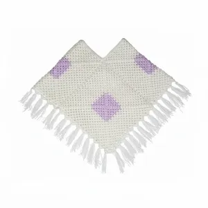 شنل بافتنی دخترانه کد 011