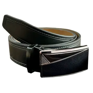 کمربند مردانه مدل چرم کربنی 
