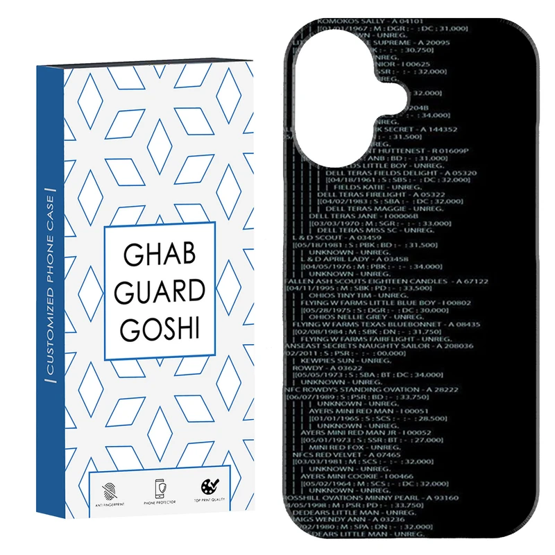 کاور قاب گارد گوشی طرح برنامه نویس کد Dimo-448 مناسب برای گوشی اپل Iphone 16     