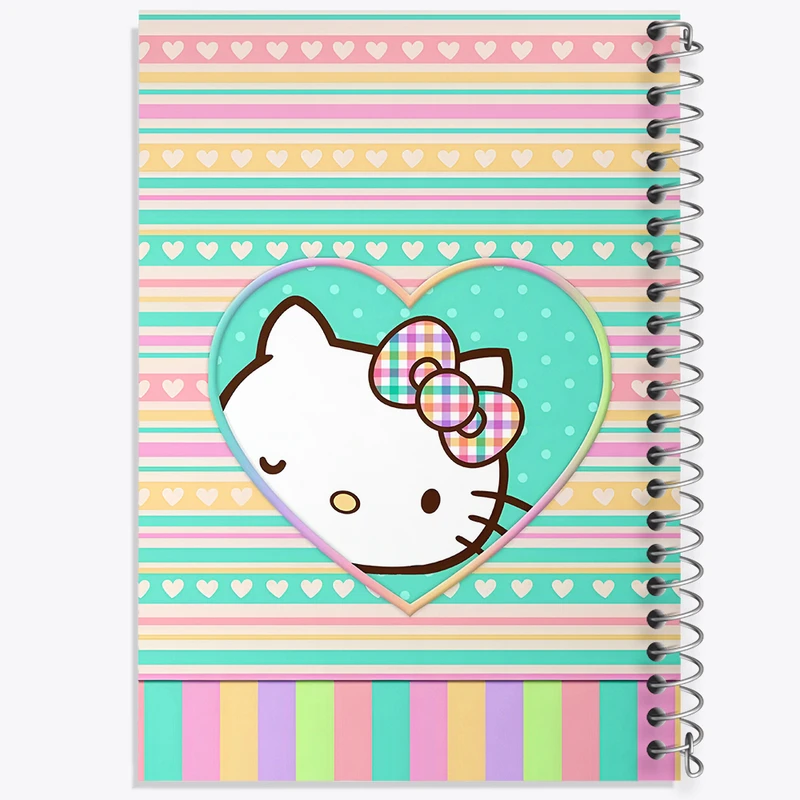 دفتر مشق 100 برگ خندالو طرح هلو کیتی (Hello Kitty)  کد N3977