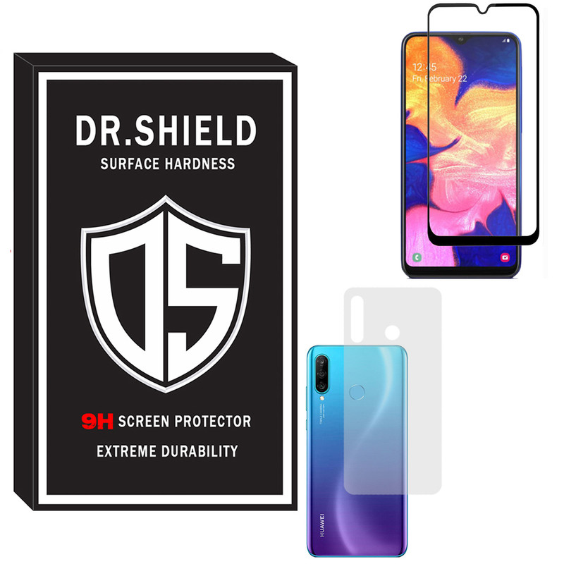 محافظ صفحه نمایش دکتر شیلد مدل TFPDR-06 مناسب برای گوشی موبایل هواویP30 Lite به همراه محافظ پشت گوشی
