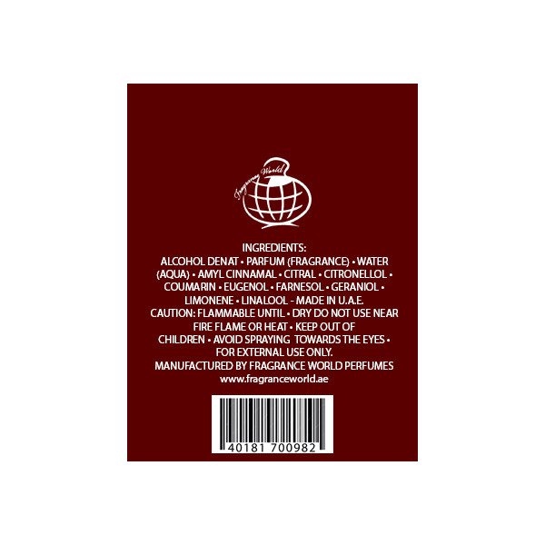 ادو پرفیوم مردانه فراگرنس ورد مدل John Gustav Homme Classic حجم 100 میلی لیتر