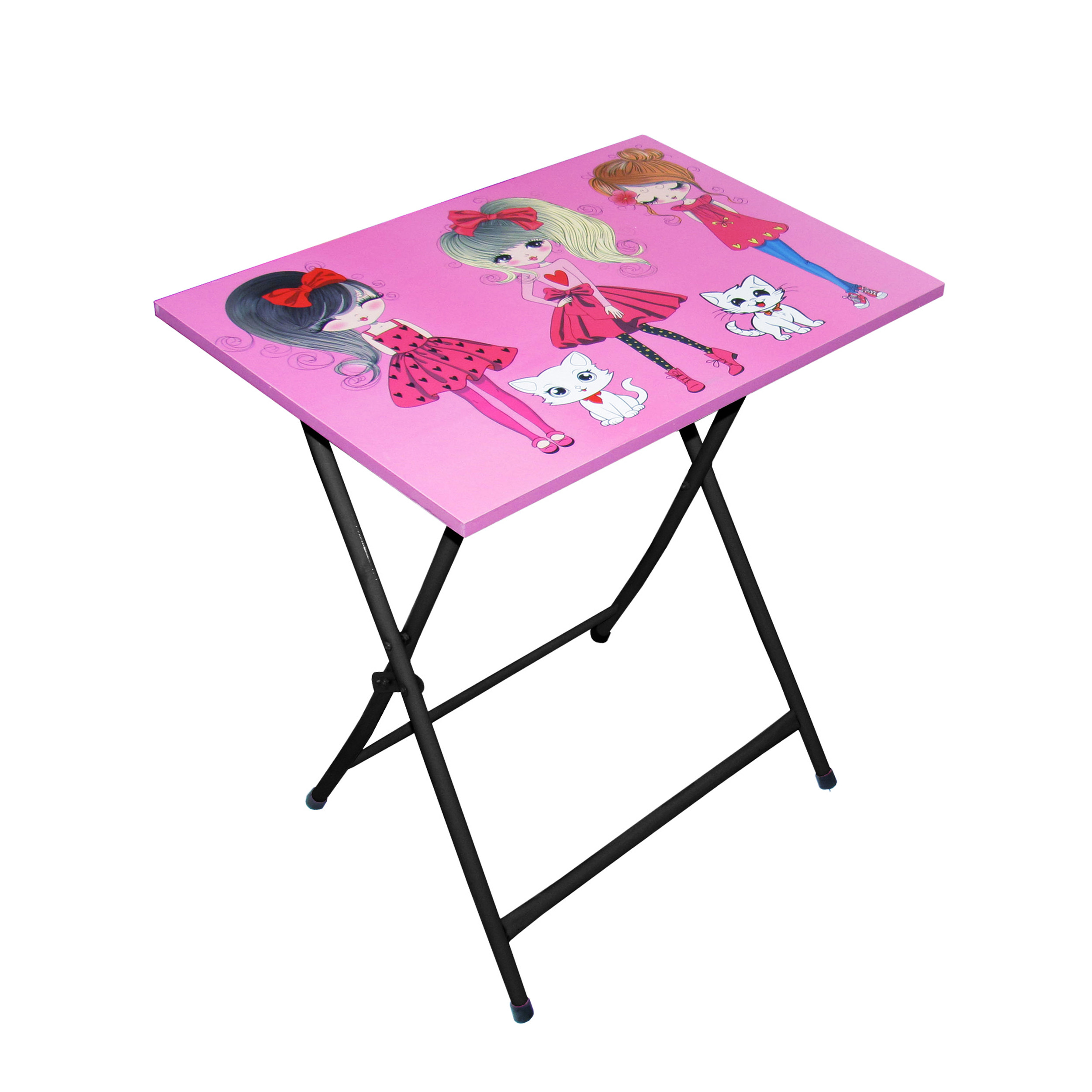 میز تحریر کودک میزیمو مدل دختر چکمه پوش کد 1414