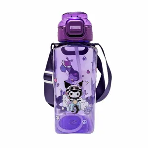 قمقمه کودک مدل کرومی عروسکی گنجایش 0.6 لیتر همراه برچسب شب تاب