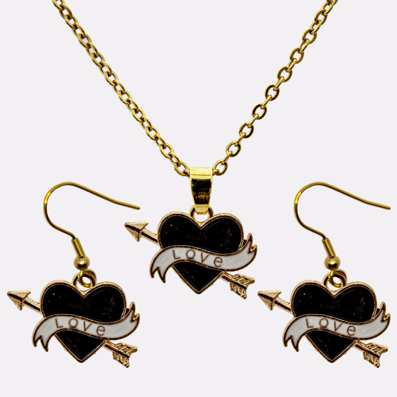 نیم ست دخترانه مدل قلب کد 327