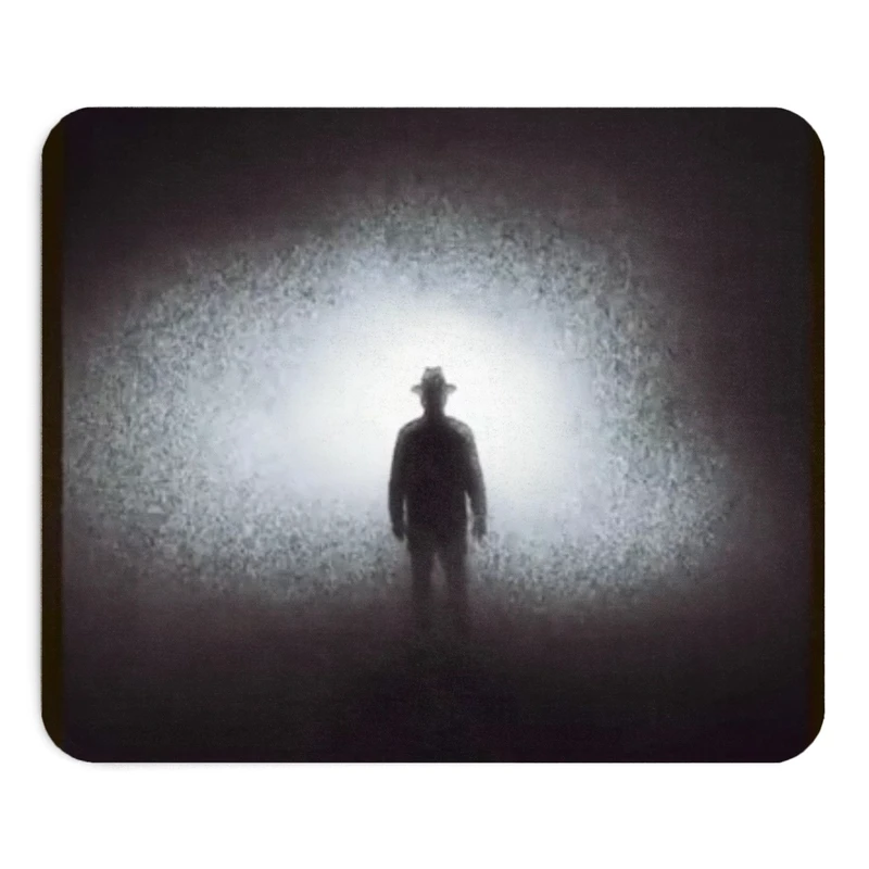 ماوس پد طرح مرد در غبار سایز 19x24 سانتی متر